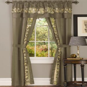 Light-Filtering Window Curtain Set - 55 Inch Width, 84 Inch Length - Fairfield